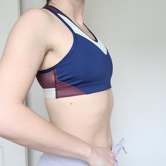 Nike Dri-Fit Windrunner Red/White/Blue Cross Back Sports Bra Size XS - Picture 5 of 14